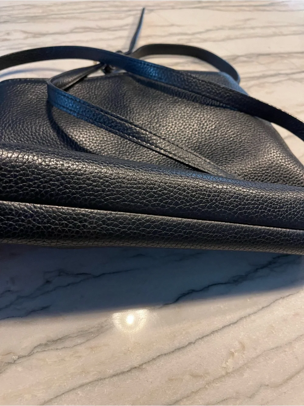 kate spade Black Pebbled Leather Tassel crossbody/shoulder bag